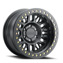 Load image into Gallery viewer, Aluminum Wheels 17x9 Ryno Cast Beadlock RT951B Satin Black Black Beadlock Ring -38 Offset 5 on 127 Bolt Pattern 83.82 Bore Raceline
