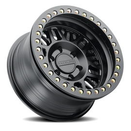 Aluminum Wheels 17x9 Ryno Cast Beadlock RT951B Satin Black Black Beadlock Ring -38 Offset 5 on 127 Bolt Pattern 83.82 Bore Raceline