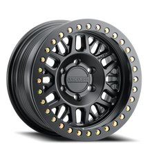 Load image into Gallery viewer, Aluminum Wheels 17x9 Ryno Cast Beadlock RT951B Satin Black Black Beadlock Ring -12 Offset 6 on 139.7 Bolt Pattern 106.1 Bore Raceline