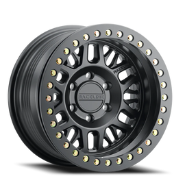 Aluminum Wheels 17x9 Ryno Cast Beadlock RT951B Satin Black Black Beadlock Ring -38 Offset 6 on 139.7 Bolt Pattern 106.1 Bore Raceline