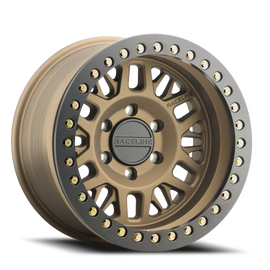 Aluminum Wheels 17x9 Ryno Cast Beadlock RT951BZ Textured Matte Bronze Black Beadlock Ring -38 Offset 5 on 127 Bolt Pattern 83.82 Bore Raceline
