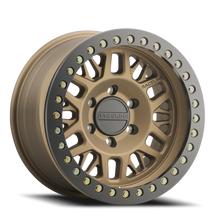Load image into Gallery viewer, Aluminum Wheels 17x9 Ryno Cast Beadlock RT951BZ Textured Matte Bronze Black Beadlock Ring -12 Offset 8 on 165.1 Bolt Pattern 130.81 Bore Raceline