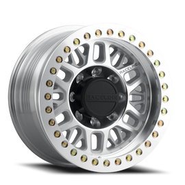 Aluminum Wheels 17x9 Ryno Cast Beadlock RT951M Machined Silver Machined Beadlock Ring -12 Offset 8 on 165.1 Bolt Pattern 130.81 Bore Raceline