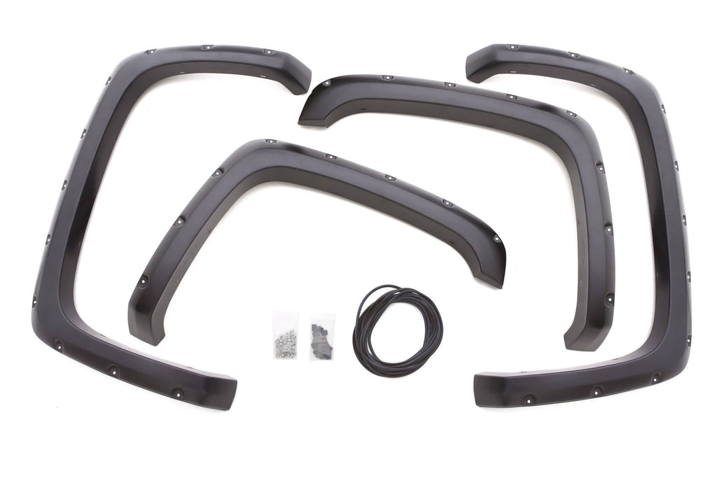 Lund RX106S Rivet Style Fender Flare Set - Front and Rear, Smooth, 4-Piece Set