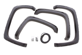 Lund RX106T Rivet Style Fender Flare Set - Front and Rear, Textured, 4-Piece Set