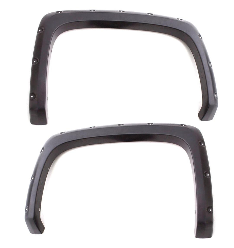 Lund RX130SB Rivet Style Fender Flare Set - Rear, Smooth, 2-Piece Set