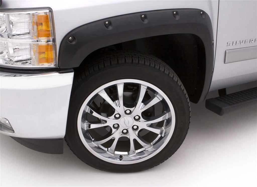 Lund RX130T Rivet Style Fender Flare Set - Front and Rear, Textured, 4-Piece Set