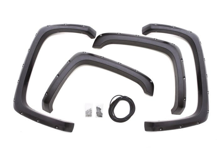 Lund RX133S Rivet Style Fender Flare Set - Front and Rear, Smooth, 4-Piece Set