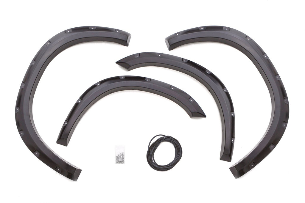Lund RX203T Rivet Style Fender Flare Set - Front and Rear, Textured, 4-Piece Set