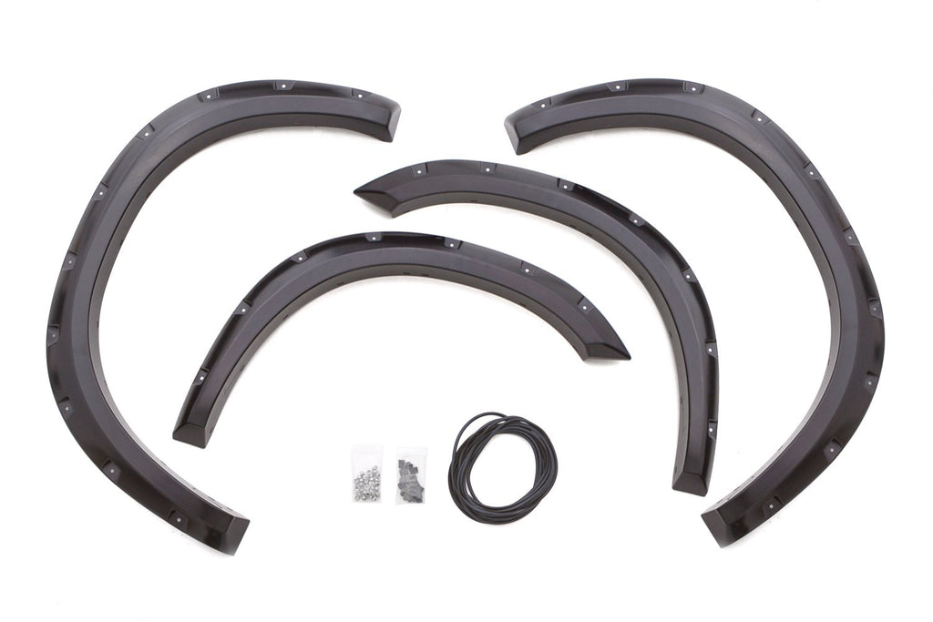 Lund RX204S Rivet Style Fender Flare Set - Front and Rear, Smooth, 4-Piece Set