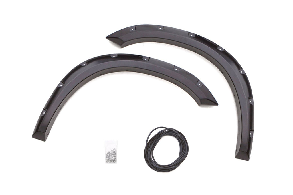 Lund RX205T Rivet Style Fender Flare Set - Front and Rear, Textured, 4-Piece Set