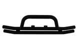 Rampage 86620 Double Tube Bumper Black - Front with Hoop