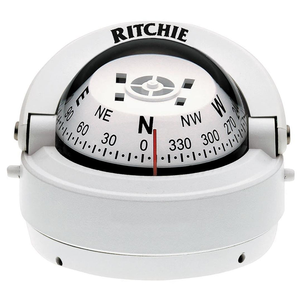 RITCHIE S-53W COMPASS SURFACE MNT 2.75'DIAL WHT.