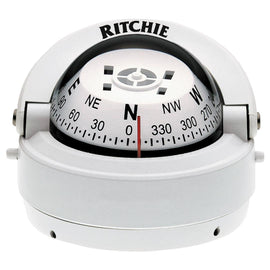 RITCHIE S-53W COMPASS SURFACE MNT 2.75'DIAL WHT.