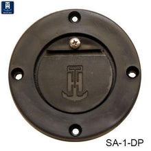 Load image into Gallery viewer, T-H MARINE SA-1-DP BLACK SCUPPER ADAPTER