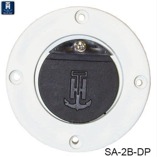 T-H MARINE SA-2B-DP WHITE/BLACK SCUPPER ADAPTER