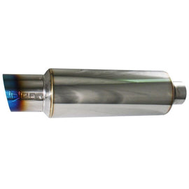 Injen SES300TT 76MM Universal Muffler with Titanium Burnt Tip, Part No. SES300TT, 3.00