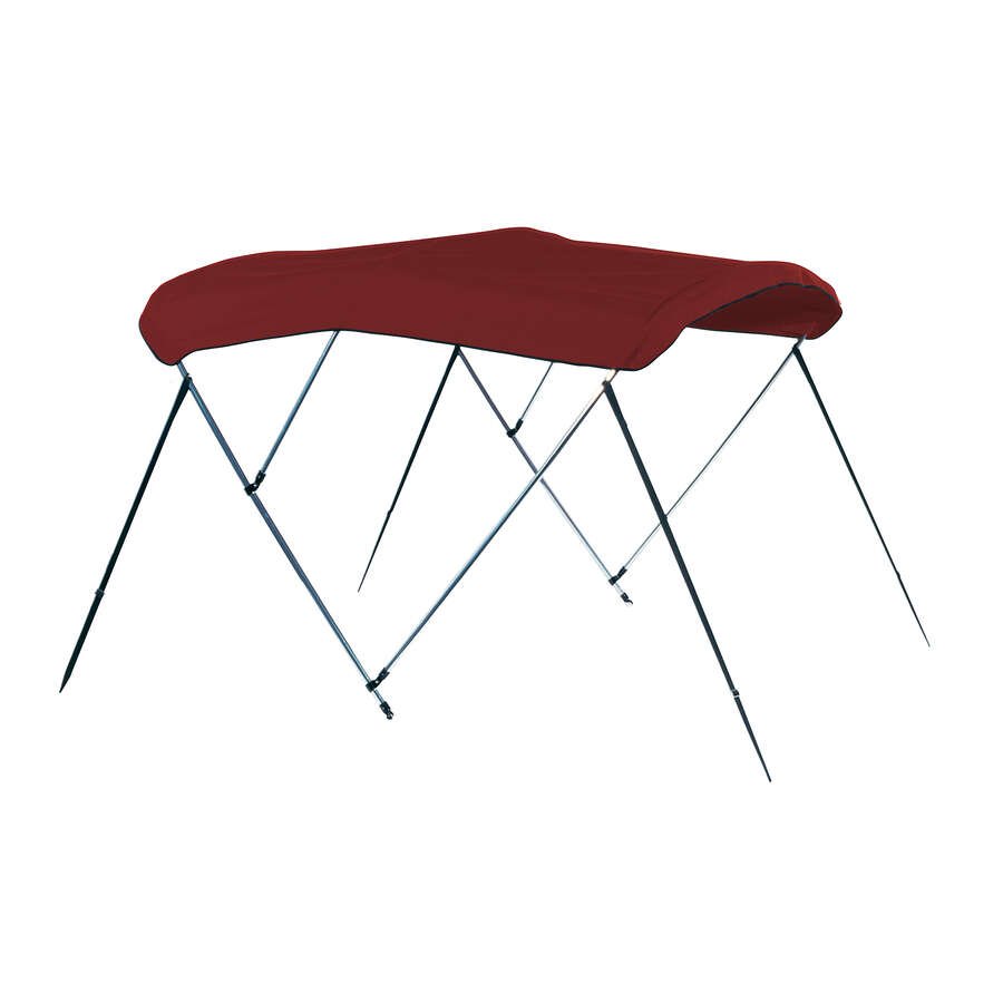 CARVER A(8SQ)4893UB-08 4 BOW(8'-SQ) PONTOON TOP W/BOOT SUN