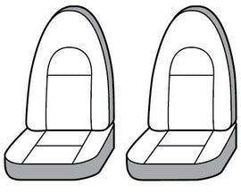 Seat Saver SS1233WFTP Waterproof Polyester SeatSaver Custom Front Row Seat Covers - Taupe