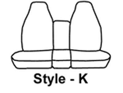 Seat Saver SS2292PCCH Polycotton SeatSaver Custom Front Row Seat Covers - Charcoal