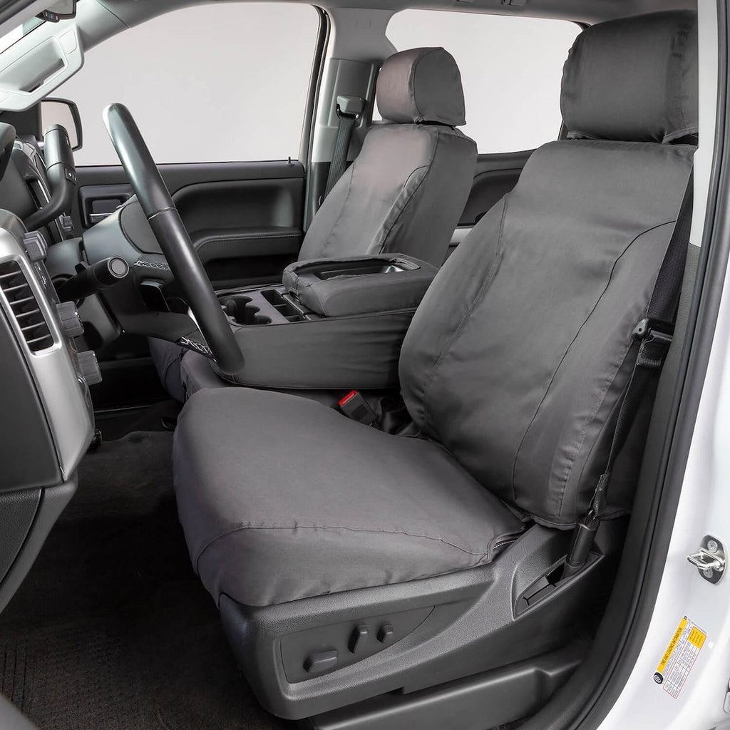 Seat Saver SS2571PCGY Polycotton SeatSaver Custom Front Row Seat Covers - Grey