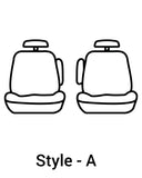 Seat Saver SS2582PCCH Polycotton SeatSaver Custom Front Row Seat Covers - Charcoal