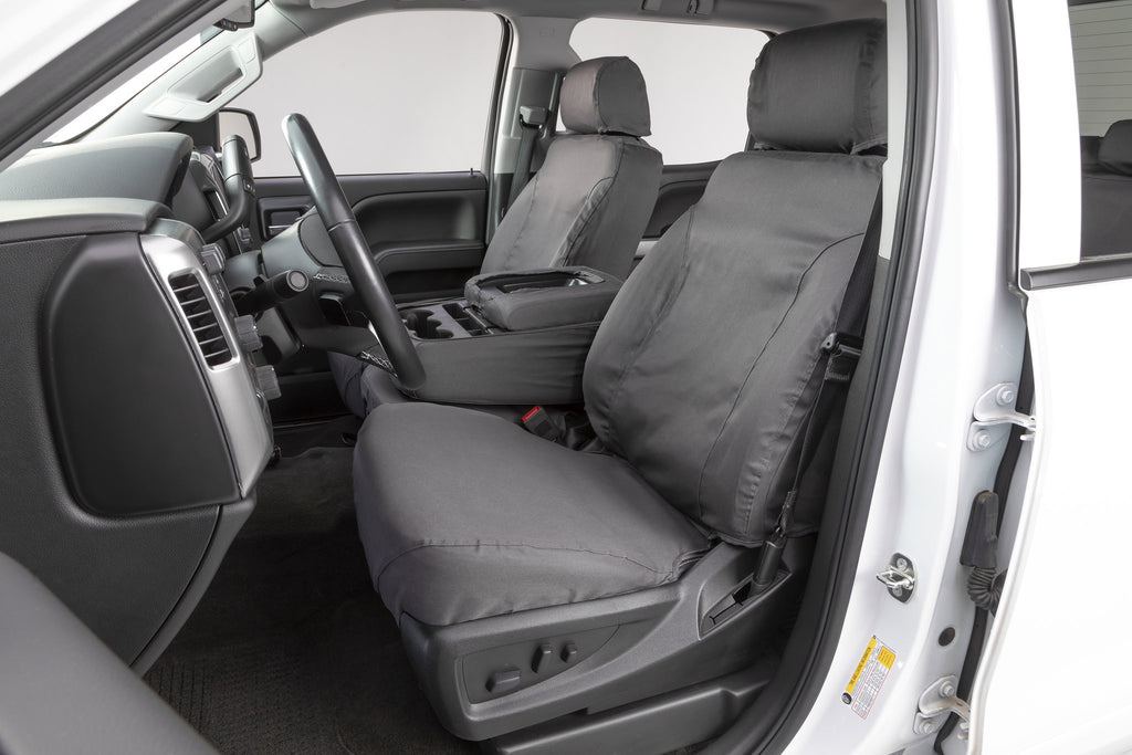 Seat Saver SS2583PCGY Polycotton SeatSaver Custom Front Row Seat Covers - Grey