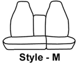 Seat Saver SS3260PCGY Polycotton SeatSaver Custom Front Row Seat Covers - Grey