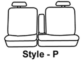 Seat Saver SS3266PCCH Polycotton SeatSaver Custom Front Row Seat Covers - Charcoal