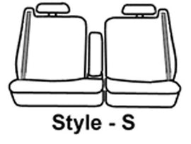 Seat Saver SS3341PCTP Polycotton SeatSaver Custom Front Row Seat Covers - Taupe
