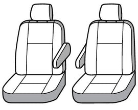 Seat Saver SS3370PCGY Polycotton SeatSaver Custom Front Row Seat Covers - Grey