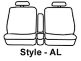 Seat Saver SS3446PCGY Polycotton SeatSaver Custom Front Row Seat Covers - Grey
