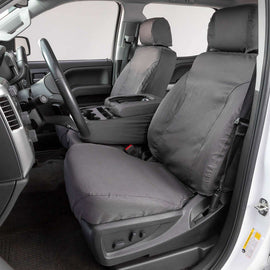 Seat Saver SS3502PCGY Polycotton SeatSaver Custom Front Row Seat Covers - Grey
