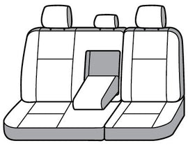 Seat Saver SS7364PCGY Polycotton SeatSaver Custom Second Row Seat Covers - Grey