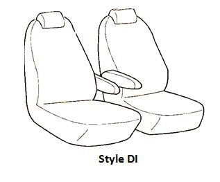 Seat Saver SS7506PCCH Polycotton SeatSaver Custom Third Row Seat Covers - Charcoal