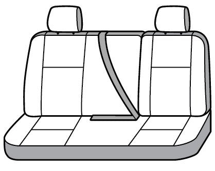 Seat Saver SS7541PCCH Polycotton SeatSaver Custom Second Row Seat Covers - Charcoal