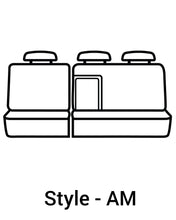 Load image into Gallery viewer, Seat Saver SS8440PCGY Polycotton SeatSaver Custom Second Row Seat Covers - Grey