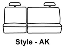 Load image into Gallery viewer, Seat Saver SS8441PCGY Polycotton SeatSaver Custom Second Row Seat Covers - Grey