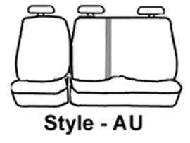 Seat Saver SS8460WFTP Waterproof Polyester SeatSaver Custom Second Row Seat Covers - Taupe