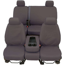 Seat Saver SS8474PCGY Polycotton SeatSaver Custom Second Row Seat Covers - Grey