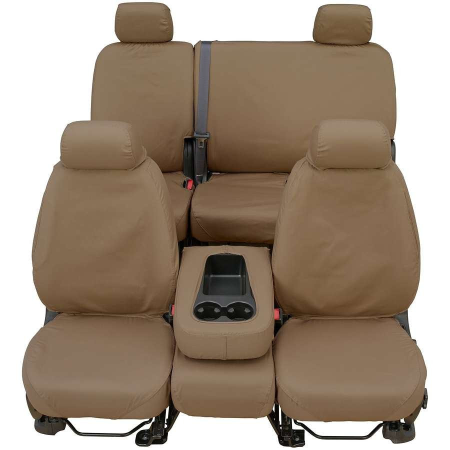 Seat Saver SS8475PCTP Polycotton SeatSaver Custom Second Row Seat Covers - Taupe