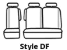 Load image into Gallery viewer, Seat Saver SS8481PCGY Polycotton SeatSaver Custom Second Row Seat Covers - Grey