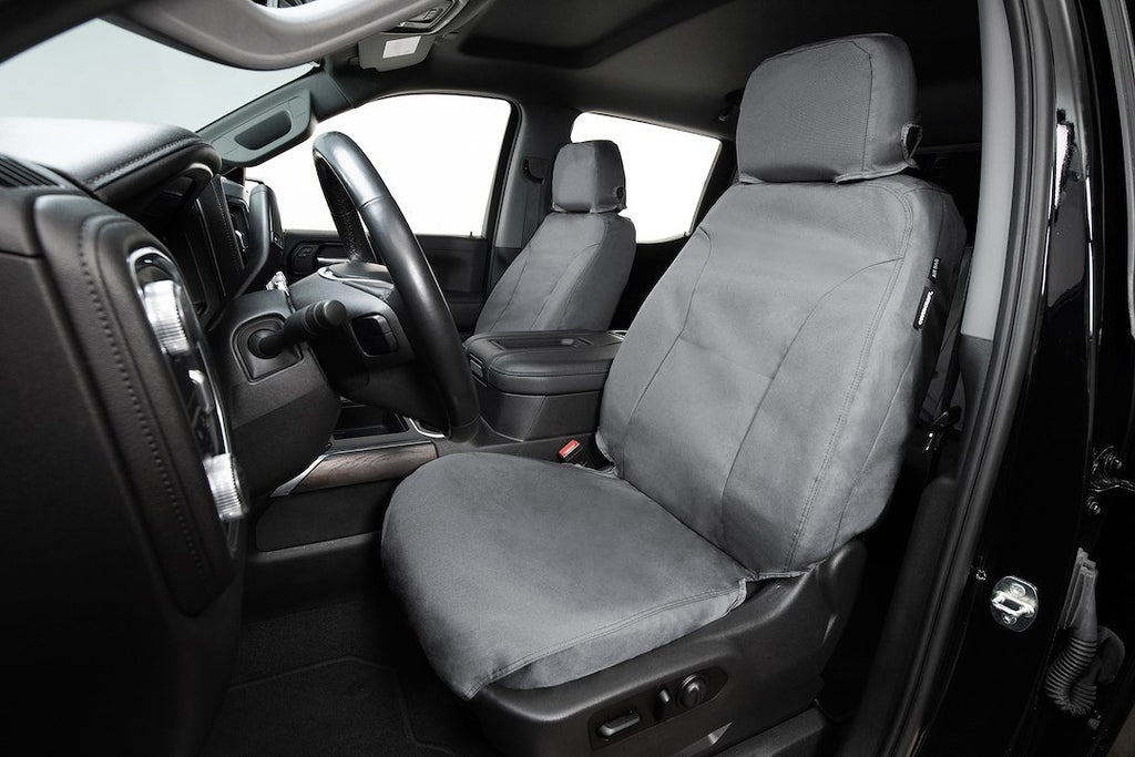 Seat Saver SS8484WFGY Waterproof Polyester SeatSaver Custom Second Row Seat Covers - Grey
