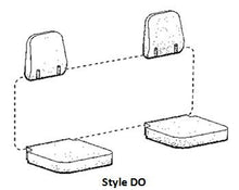 Load image into Gallery viewer, Seat Saver SS8486PCCH Polycotton SeatSaver Custom Second Row Seat Covers - Charcoal