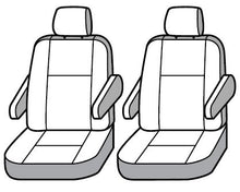 Load image into Gallery viewer, Seat Saver SS8514PCCH Polycotton SeatSaver Custom Second Row Seat Covers - Charcoal