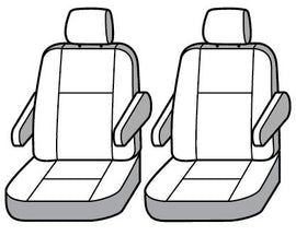 Seat Saver SS8514PCCH Polycotton SeatSaver Custom Second Row Seat Covers - Charcoal