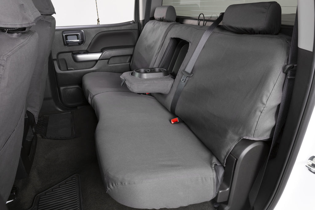 Seat Saver SS8516PCGY Polycotton SeatSaver Custom Second Row Seat Covers - Grey