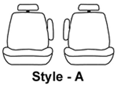 Seat Saver SS8518PCCH Polycotton SeatSaver Custom Second Row Seat Covers - Charcoal