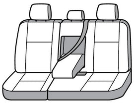 Seat Saver SS8521PCGY Polycotton SeatSaver Custom Second Row Seat Covers - Grey