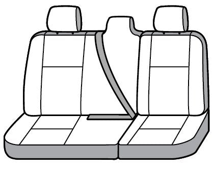 Seat Saver SS8537PCCH Polycotton SeatSaver Custom Second Row Seat Covers - Charcoal